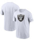 Фото #1 товара Men's White Las Vegas Raiders Primary Logo T-shirt