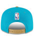 Фото #3 товара Men's Turquoise, Gold Charlotte Hornets 2023/24 City Edition 9FIFTY Snapback Adjustable Hat