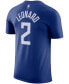 Фото #4 товара Men's Kawhi Leonard Royal La Clippers Name & Number T-shirt
