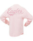 Women's Pink Philadelphia Eagles Millennial Spirit Jersey T-shirt