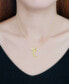 Фото #2 товара Giani Bernini cubic Zirconia Moon & Star Pendant Necklace, 16" + 2" extender, Created for Macy's