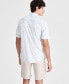 ფოტო #2 პროდუქტის Men's Dot Print Short Sleeve Button Front Performance Shirt, Created for Macy's