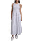 Фото #1 товара Women's Cotton Gauze Smocked-Bodice Maxi Dress