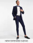 Фото #1 товара ASOS DESIGN super skinny tuxedo in navy suit jacket