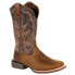Durango Lady Rebel Pro Cognac Embroidered Perforated Ventilated Western Square T