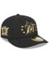 ფოტო #1 პროდუქტის Men's Black Miami Marlins 2024 Armed Forces Day Low Profile 59FIFTY Fitted Hat