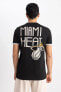 Фото #6 товара Футболка Defacto Fit Nba Miami Heat Standart Fit A1715ax23sm