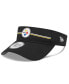 Фото #1 товара Men's Black Pittsburgh Steelers 2023 NFL Training Camp Adjustable Visor