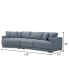 Фото #6 товара Vasher 135" 2-Pc. Fabric Sectional with Cuddler, Created for Macy's