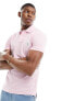 Фото #1 товара Polo Ralph Lauren icon logo pique polo slim fit in pink