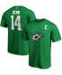 Фото #2 товара Men's Jamie Benn Kelly Green Dallas Stars Authentic Stack Name and Number T-shirt