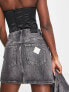 Фото #1 товара Armani Exchange mini denim skirt in grey