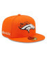 ფოტო #1 პროდუქტის Men's x Alpha Industries Orange Denver Broncos Alpha 59FIFTY Fitted Hat