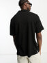 Weekday Pass short sleeve jersey shirt in black