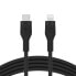 Фото #6 товара Belkin CAA009BT2MBK, 2 m, USB C, USB C/Lightning, Male, Male, Black