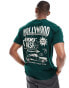 Фото #3 товара Hollister relaxed fit t-shirt with destination back print in dark green