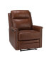 Фото #1 товара Lidia Modern Genuine Leather Electric Recliner with Nailhead Trims