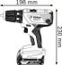 Bosch Professional 18V System Cordless Drill GSR 18V-21 (Max. Torque: 55 Nm, Including 2 x 2.0 Ah Battery, Charger GAL 18 V-20, in L-Boxx)