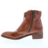Фото #5 товара Bed Stu Aldina F328016 Womens Brown Leather Zipper Ankle & Booties Boots 6