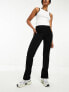 Noisy May high waisted seam detail trousers in black