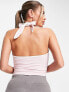 Puma summer resort halterneck top in pink