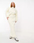 4th & Reckless Plus knitted maxi skirt co-ord in cream