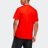adidas 运动型格短袖T恤 男款 红色 / Футболка Adidas T -