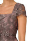 Фото #3 товара Women's Metallic Embroidered Popover Gown