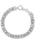 ფოტო #1 პროდუქტის EFFY® Men's Etrusca Link Chain Bracelet in Sterling Silver