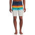 Фото #1 товара George Men's 9" Multicolor Striped Drawstring Stretch Eboard Shorts Size M 32-34