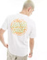 Фото #1 товара Santa Cruz checkerboard graphic back t-shirt in white