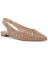 Deviin-R Rhinestone Pointed-Toe Slingback Flats