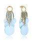 Gold-plated drop earrings with pearls Elegant 13192E100-93