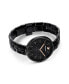 ფოტო #3 პროდუქტის Cosmopolitan Black Metal Bracelet Watch, 31.75 mm