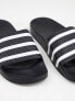 Фото #2 товара adidas Originals adilette sliders in black and white