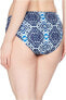 Фото #2 товара Tommy Bahama Women's 172334 Cowrie High-Waist Side-Shirred Bikini Bottom Size S