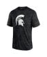 ფოტო #2 პროდუქტის Men's Black Michigan State Spartans Camo Logo T-shirt