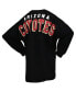 ფოტო #4 პროდუქტის Women's Black Arizona Coyotes Spirit Lace-Up V-Neck Long Sleeve Jersey T-shirt