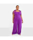 Plus Size Selma Tie Strap Corset Wide Leg Jumpsuit