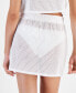 Фото #2 товара Juniors' Pointelle Drawstring Skirt Cover-Up, Created for Macy's