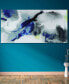 Фото #6 товара 'Blue Splash' Frameless Free Floating Tempered Art Glass Wall Art - 72" x 36''