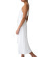 Women's Pleated Scoop-Neck Midi Dress