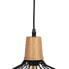 Фото #7 товара Потолочный светильник Чёрный Натуральный Деревянный Железо 220-240 V 36 x 36 cm