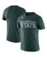 Фото #1 товара Men's Green Michigan State Spartans Basketball Retro 2-Hit T-shirt