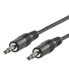 ROLINE 3.5mm Cable - M-M 2 m - 3.5mm - Male - 3.5mm - Male - 2 m - Black