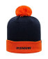 ფოტო #3 პროდუქტის Men's Navy and Orange Syracuse Orange Core 2-Tone Cuffed Knit Hat with Pom