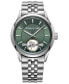 Фото #1 товара Наручные часы Caravelle Men's Diamond-Accent 40mm Black Stainless Steel Bracelet Watch.