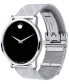 ფოტო #3 პროდუქტის Unisex Swiss Museum Classic Stainless Steel Mesh Bracelet Watch 40mm