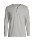 Фото #2 товара Big & Tall Super-T Long Sleeve Henley Shirt