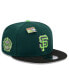 Фото #1 товара Men's Green/Black San Francisco Giants Sour Apple Big League Chew Flavor Pack 9FIFTY Snapback Hat